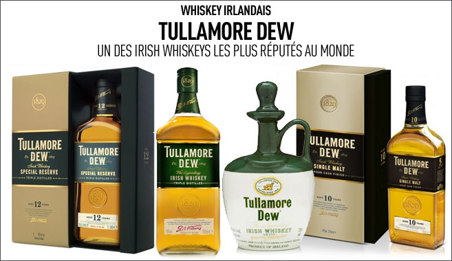 Toute la gamme Tullamore Dew whiskey Toute la gamme Tullamore Dew whiskey