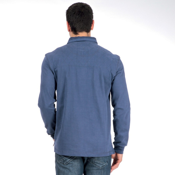 Polo Bleu Uni Essentiel Ruckfield