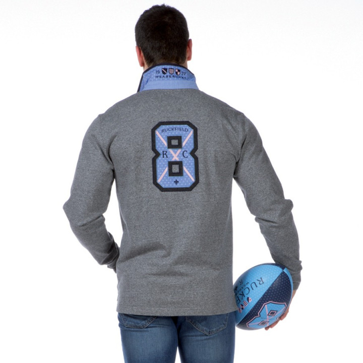 Ruckfield Heather Dark Grey Polo 
