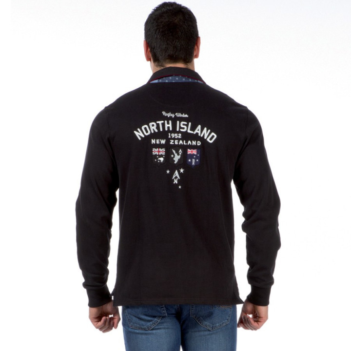 Ruckfield Black Long sleeves North Island Polo