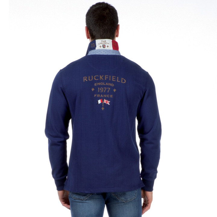 Ruckfield Dark Blue Long Sleeves The Crunch Polo