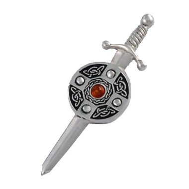 Tin Sword Kilt Pin