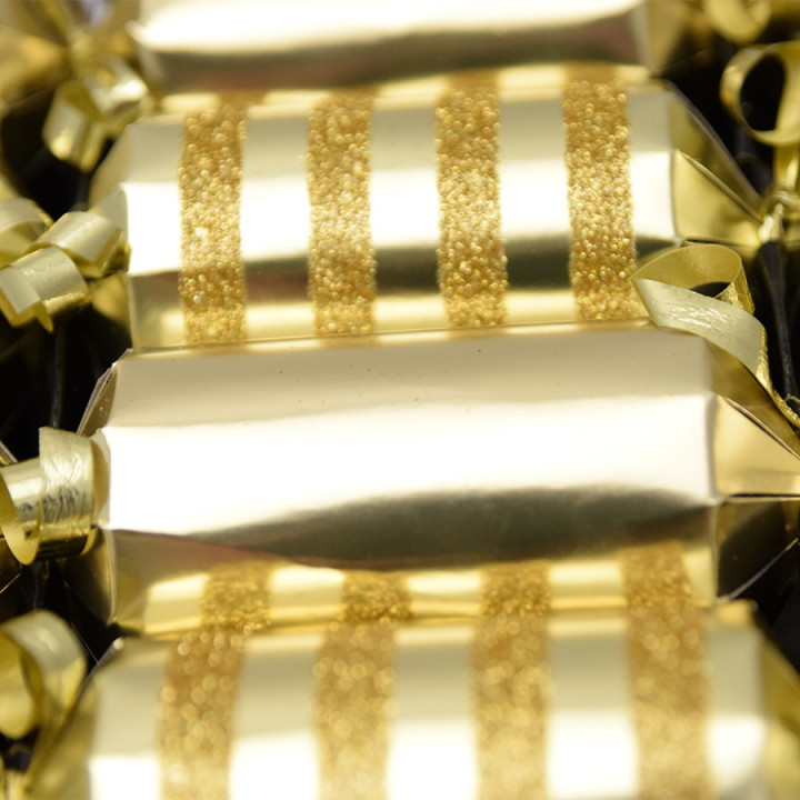 Tom Smith Mini Luxury Gold Party Crackers  x6