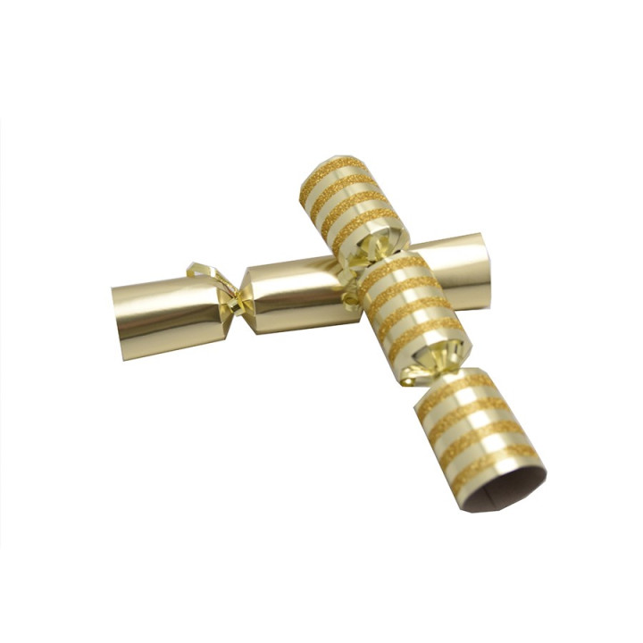 Tom Smith Mini Luxury Gold Party Crackers  x6