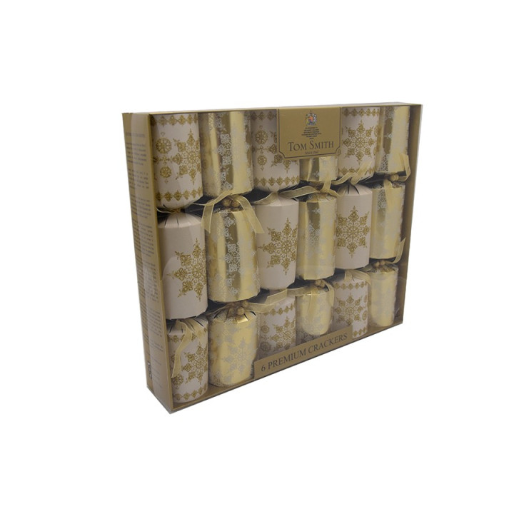 Tom Smith Gold & Cream Premium Christmas Crackers  x6