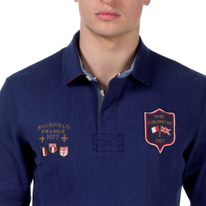 Ruckfield Dark Blue Long Sleeves The Crunch Polo