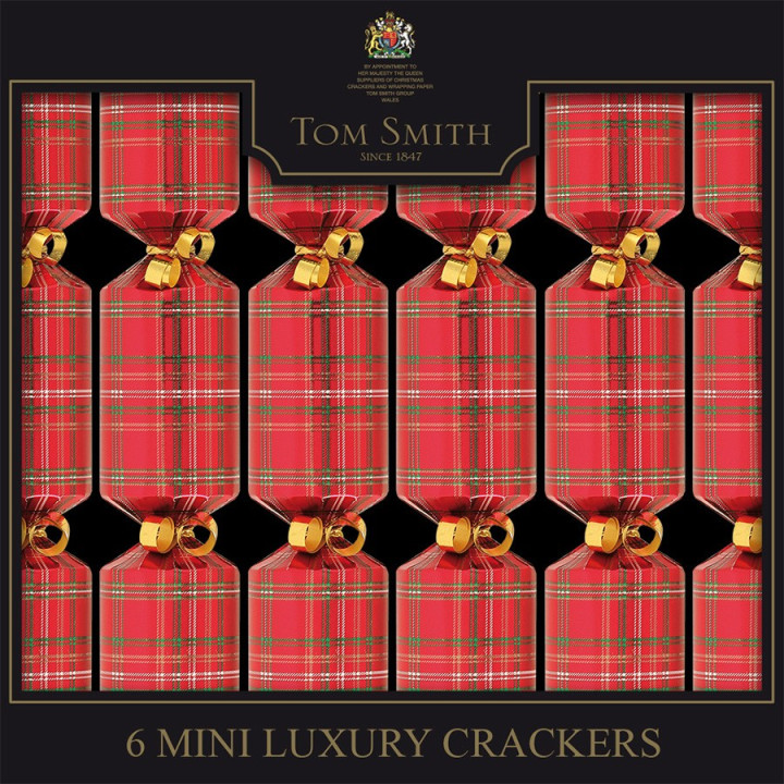 Tom Smith Mini Tartan Party Crackers x6