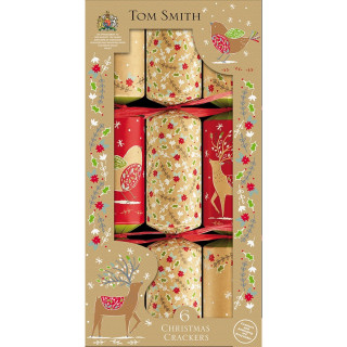 Tom Smith Kraft Christmas Crackers x6