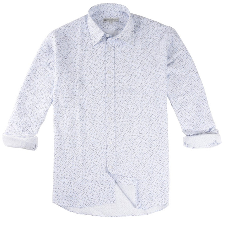 Chemise Blanche à Fleurs Bleues Out Of Ireland