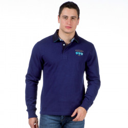 Ruckfield Blue, Indigo and Turquoise Long Sleeves Polo Ruckfield Blue, Indigo and Turquoise Long Sleeves Polo