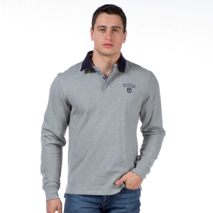 Polo Gris Clair Ruckfield