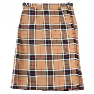 O'Neil of Dublin Camel & Black Mid-Length Kilt