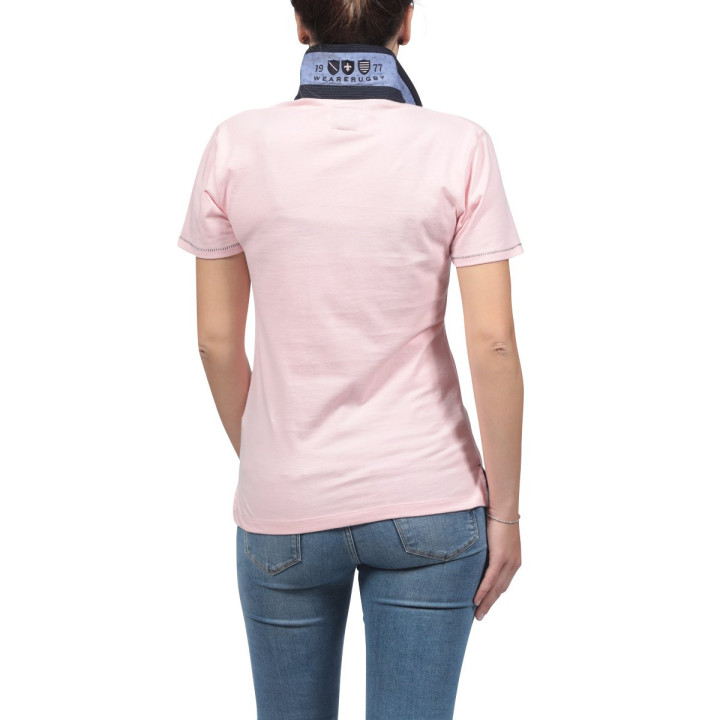 Ruckfield Pink Stitched Polo Shirt
