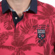Ruckfield Red Palm Tree Print Polo Shirt