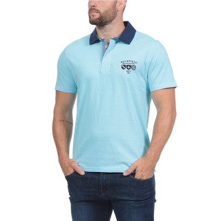 Ruckfiel Jersey Short Sleeves Tusquoise Polo Shirt