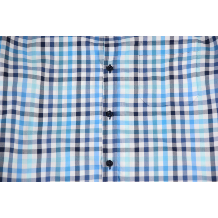 Out Of Ireland Vichy Blue and Turquoise Shirt