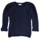 Out of Ireland 3/4 Sleeves Organic Cotton Navy Blue Sweater