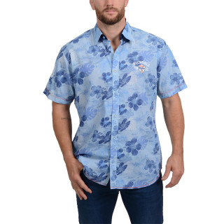 Ruckfield Blue Flower Print Shirt