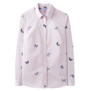 Chemisier Rayé Rose Papillons Tom Joule