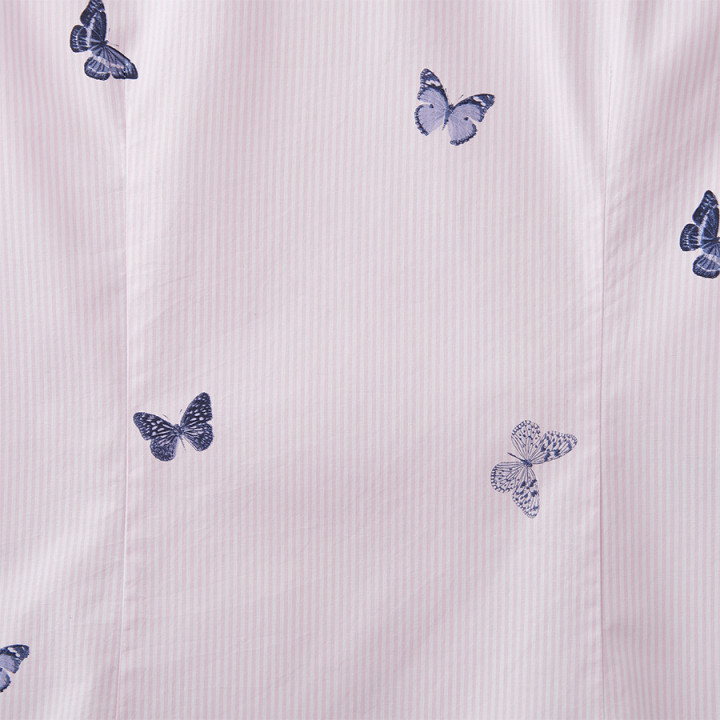 Chemisier Rayé Rose Papillons Tom Joule