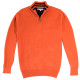 Out Of Ireland Orange 1/4 Zip Neck Sweater