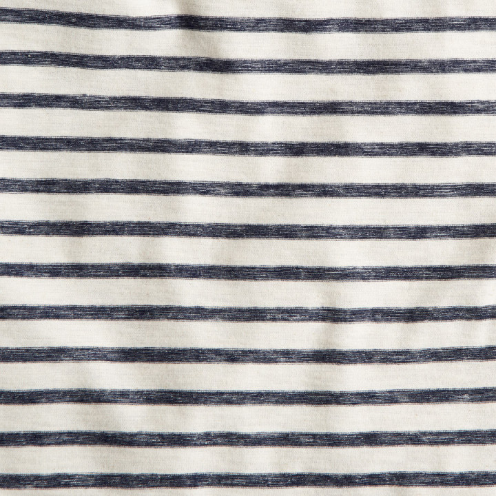 T-shirt Rayé Écru et Marine Tom Joule