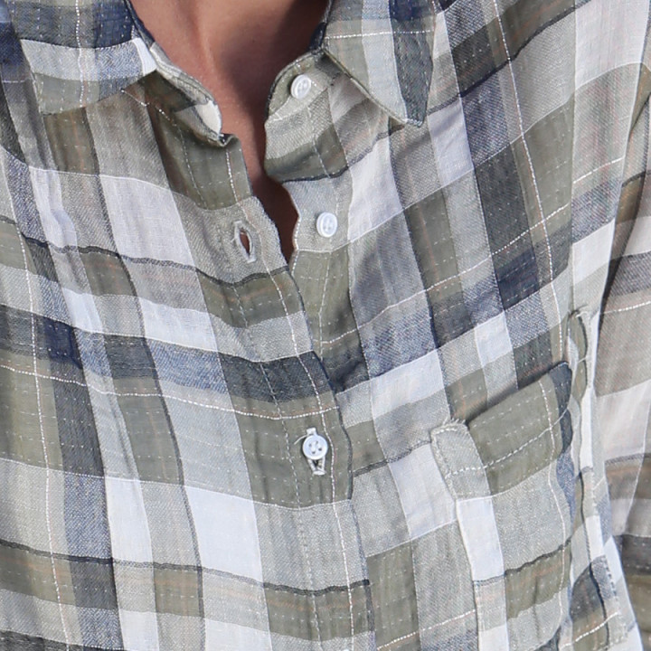 Khaki Checkered Shirt Out Of Ireland