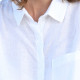 Out Of Ireland 100% Linen White Blouse