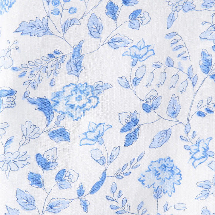 Tom Joule Blue Flowers Linen Blouse