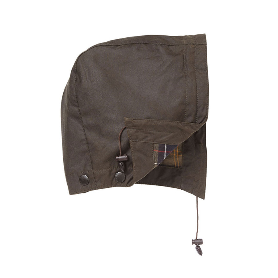 barbour wax hood olive