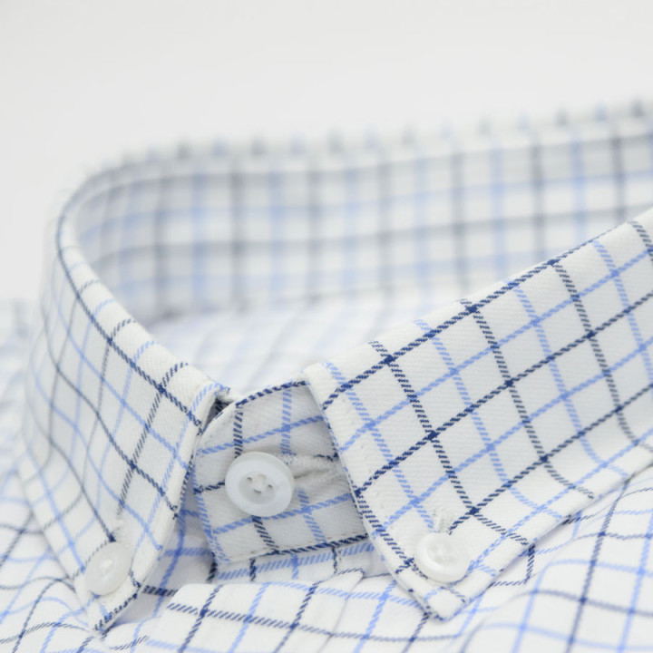 Chemise homme carreaux bleu et ciel out of ireland