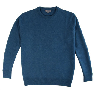 Pull homme col rond turquoise best yarn