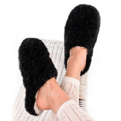 Chaussons Basic Laine Anthracite Alwero