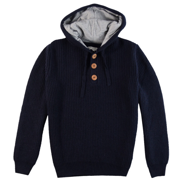 Out Of Ireland Navy Hooded Sweater