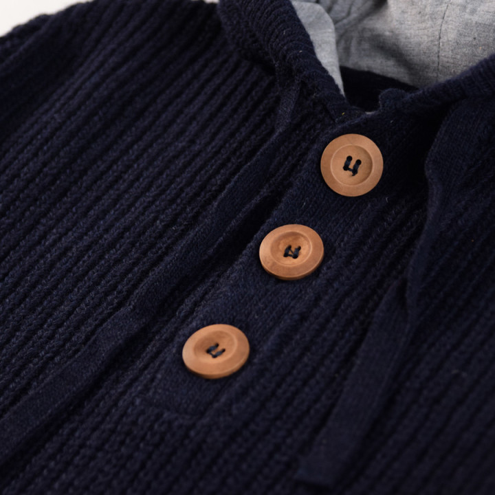 Out Of Ireland Navy Hooded Sweater