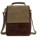 Aran Woolen Mills Large Canvas And Leather Bag