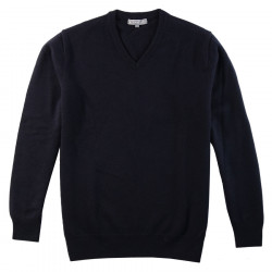Pull Lambswool Col V Marine Best Yarn Pull Lambswool Col V Marine Best Yarn