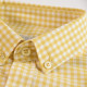 Out of Ireland Gingham Mustard Shirt
