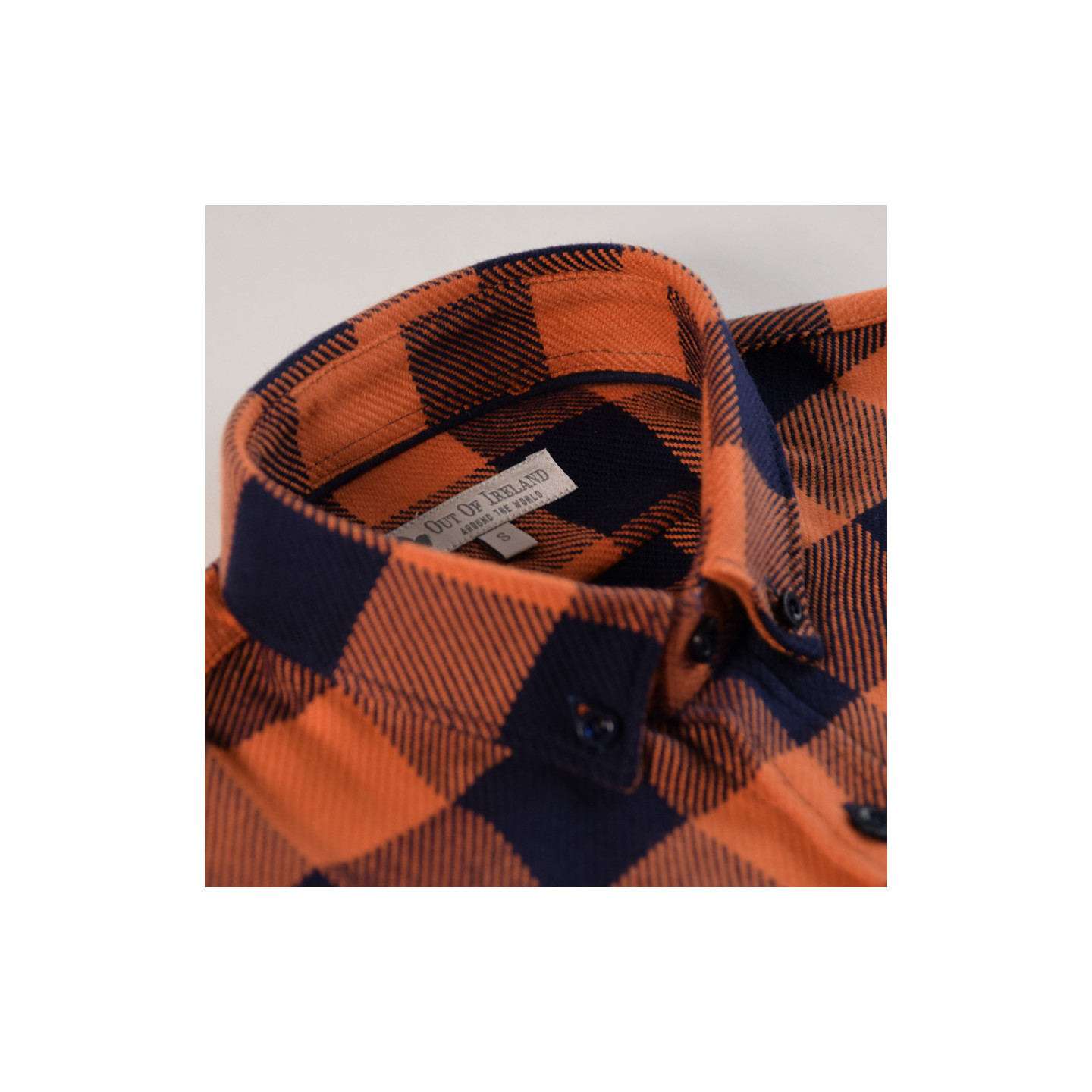 Chemise Epaisse Marine et Tomette à Carreaux Out Of Ireland