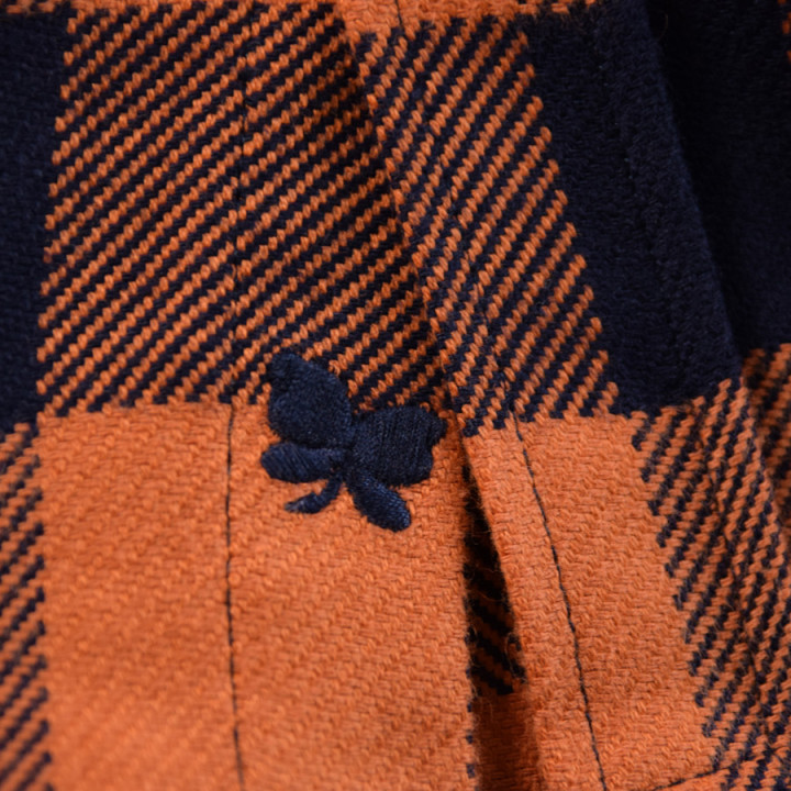 Out of Ireland Navy and Tomette Checks Shirt