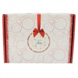 VALISE JOYEUSES FETES ROUGE GM 34.5 x 25.5 x 11.5CM