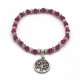 Bracelet Charm Tree Of Life Rose