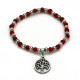 Bracelet Charm Tree Of Life Rouge