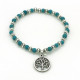 Bracelet Charm Tree Of Life Turquoise