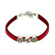 Bracelet Fantaisie Spirales Triskel Rouge