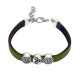 Bracelet Fantaisie Spirales Triskel Vert