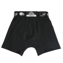 Boxer Noir Ceinture Moutons