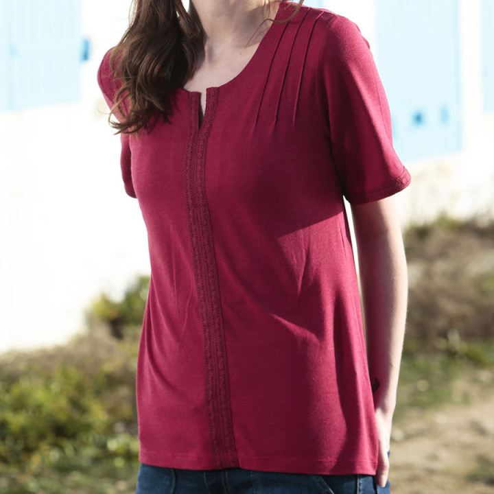 Out Of Ireland Dark Red Bohemian T-shirt