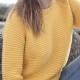 Out Of Ireland Yellow Round Neckline Sweater