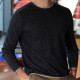 Out Of Ireland Navy Grey Roll Neck Sweater